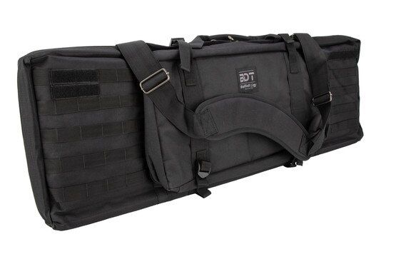 Bulldog Cases Standard Tactical 38" Single Rifle Case in Black features a protective Nylon shell